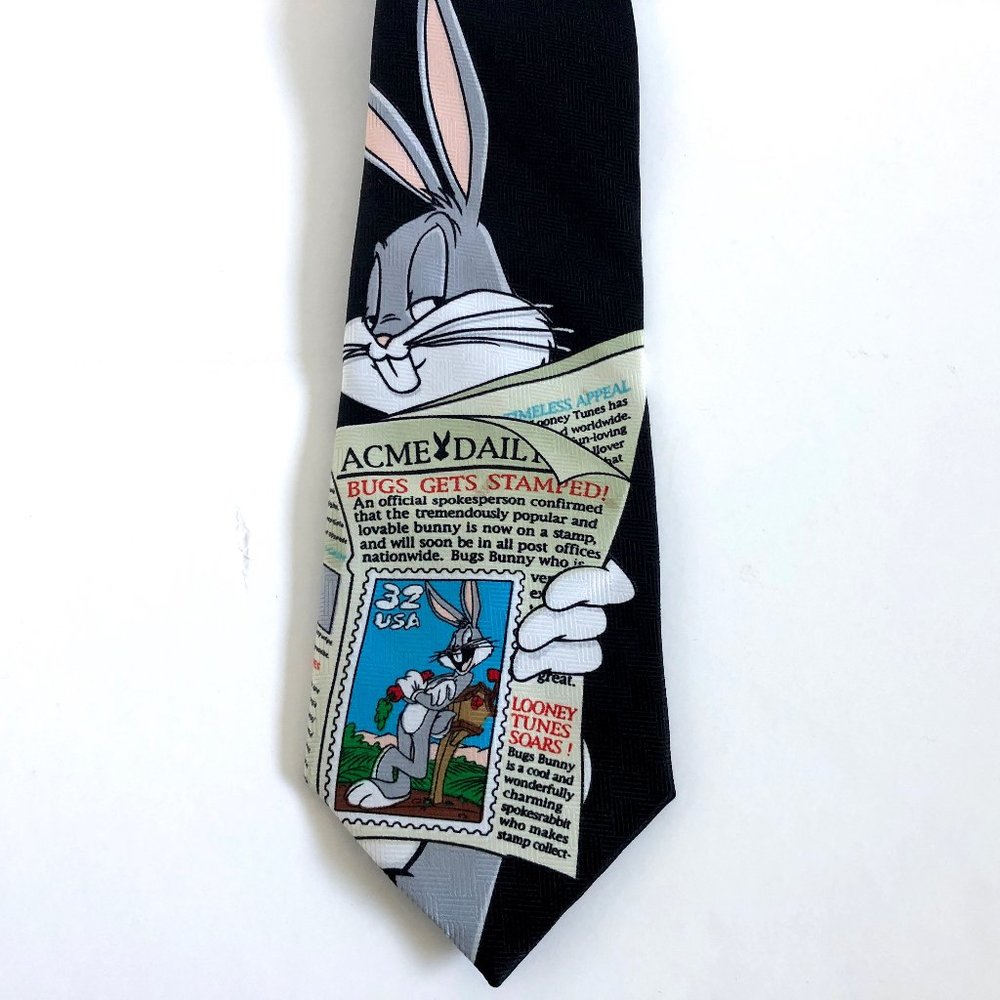 LOONEY TUNES Bugs Bunny USPS POSTAL SERVICE Tie